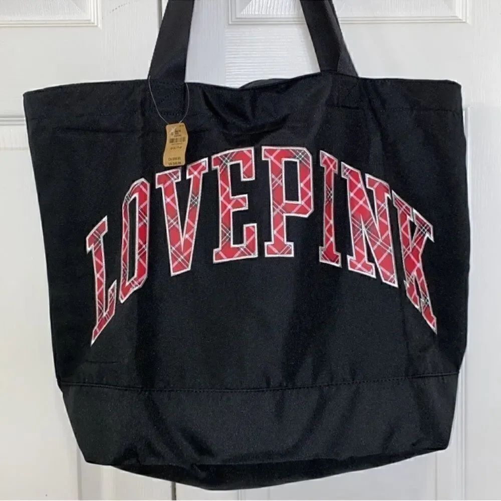 Pink Victoria Secret Black Weekender Bag - Picture 4 of 7